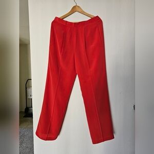 Milano Women's Red Tailored Dress Pants